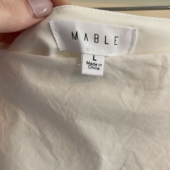 Mable Ruffle Mini Skirt White Coquette Feminine Girly L Cotton Sweet - Picture 5 of 7